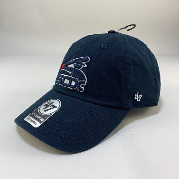 Chicago White Sox MLB Navy Blue 47 Brand Clean Up Cooperstown Collection Hat New - Picture 1 of 6